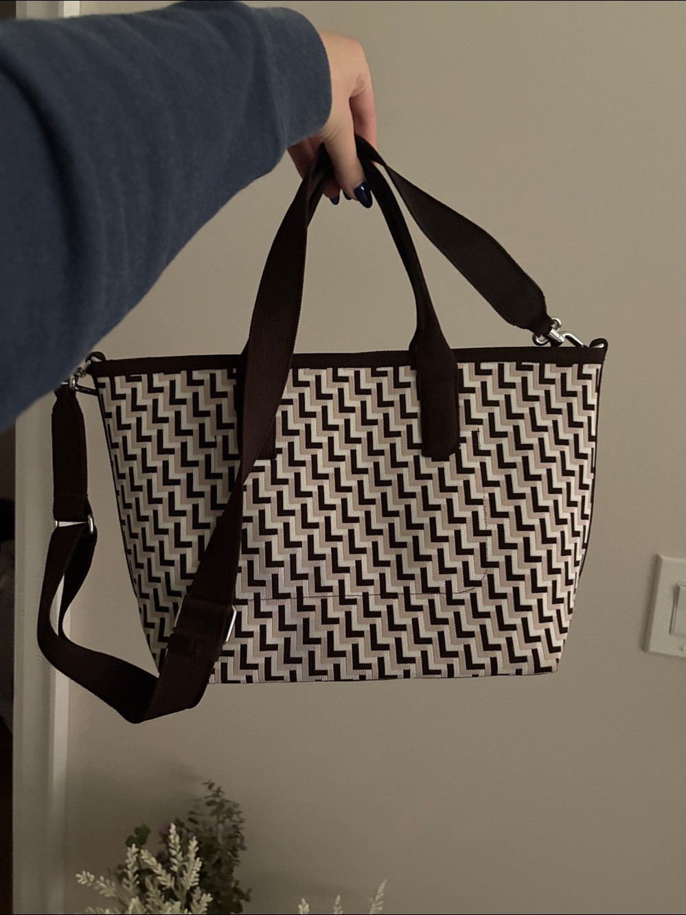 Lululemon Brown & Cream Tote Bag